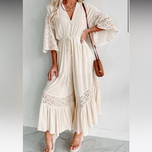 HONESTLY SWEET KIMONO SLEEVE JUMPSUIT